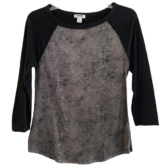 Old Navy Gold/Black Baseball Jersey Knit Size Small - Picture 4 of 4